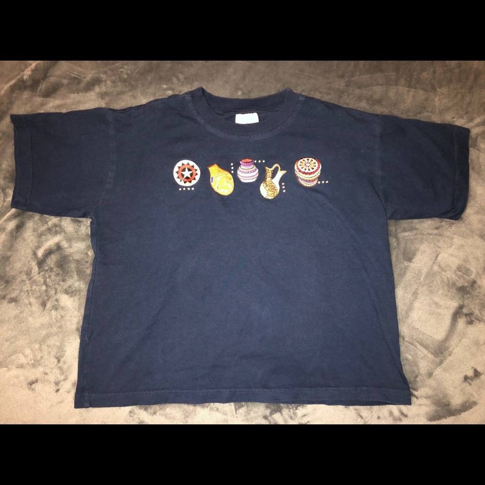 💍Tia Florida embroidered patch tee shirt